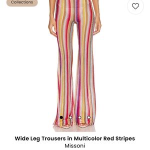 Missoni  Flare Leg Stripe Knit  Pants : brand new never worn